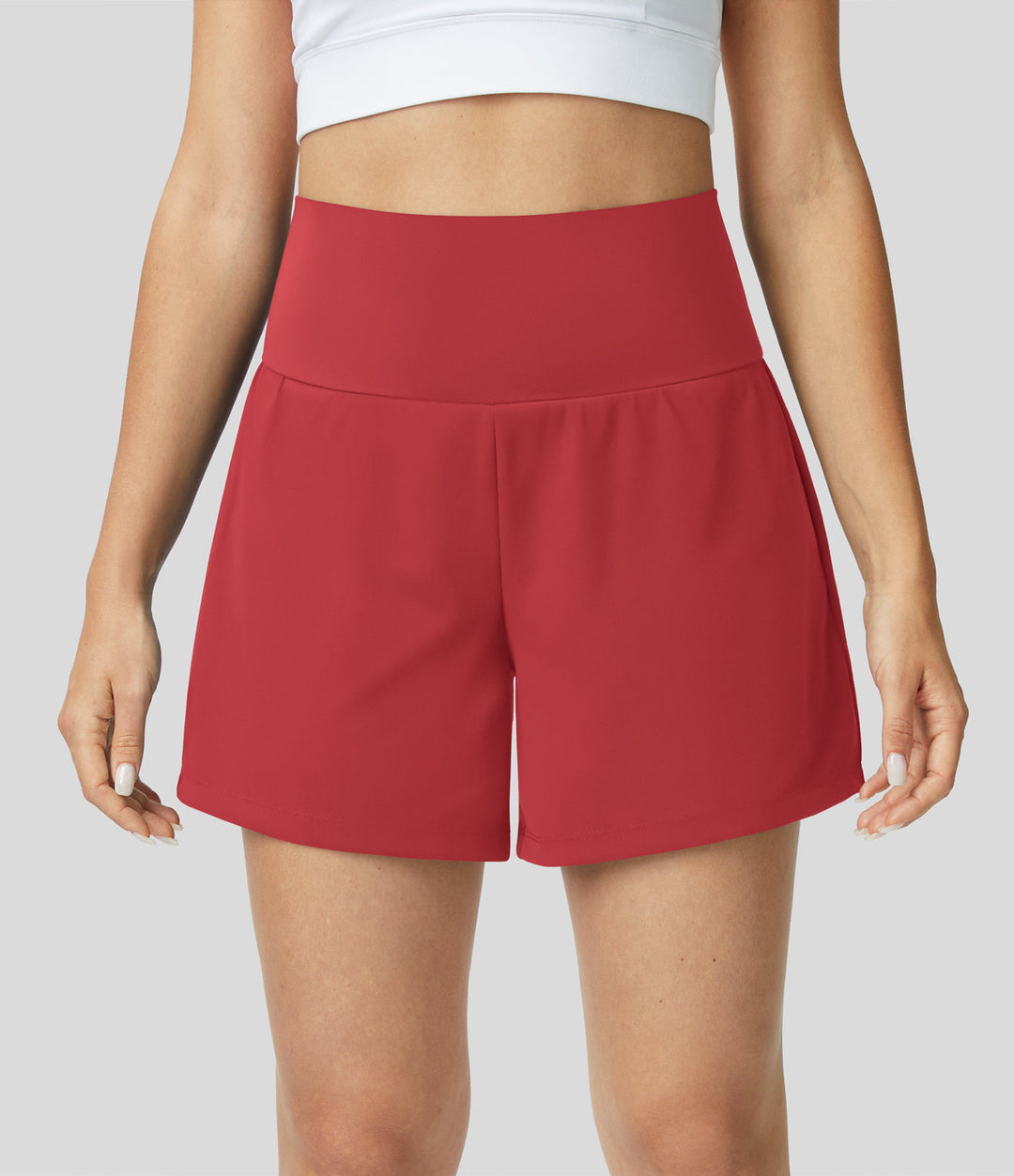 Gayle | 2-in-1 Yoga-Shorts mit hoher Taille, Gesäßtasche und Seitentasche