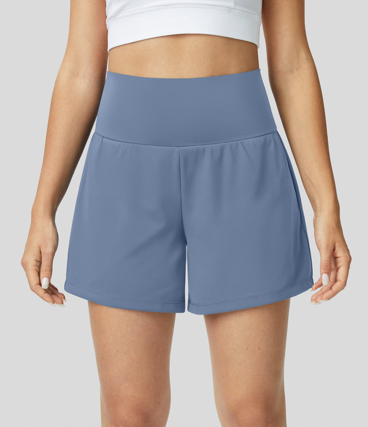 Gayle | 2-in-1 Yoga-Shorts mit hoher Taille, Gesäßtasche und Seitentasche