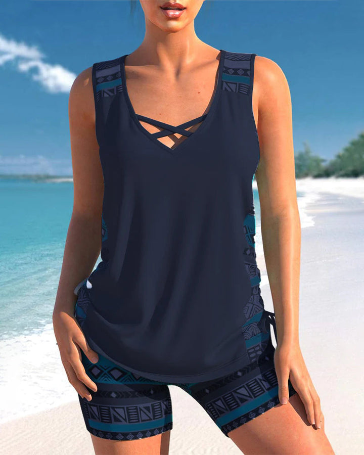 Masha - Tankini-Set mit geometrischem Muster