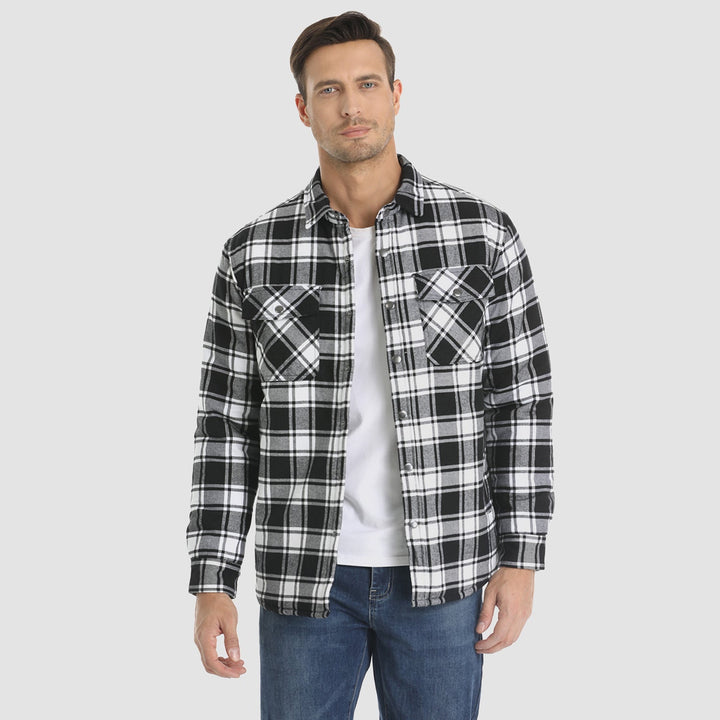 Erick - Gestreifte Flanelljacke