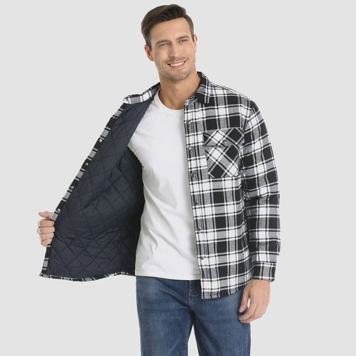 Erick - Gestreifte Flanelljacke