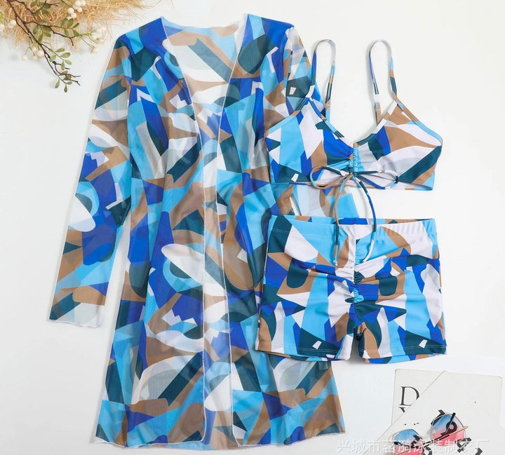 Zehra | 3 in 1 Bikinioberteil + Hose + Kimono