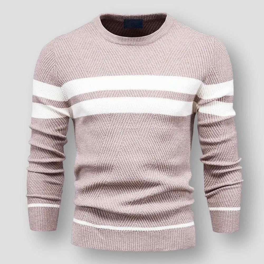 Kristian - Gestreifter Strickpullover