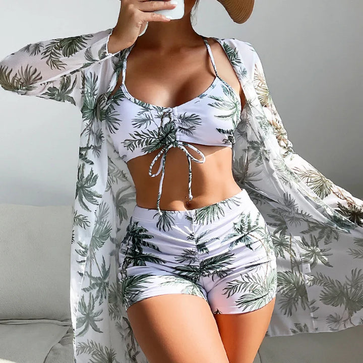 Zehra | 3 in 1 Bikinioberteil + Hose + Kimono