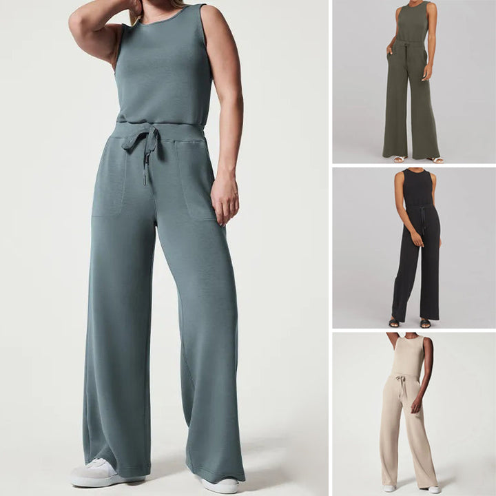 Desiree - Ärmelloser fester Jumpsuit