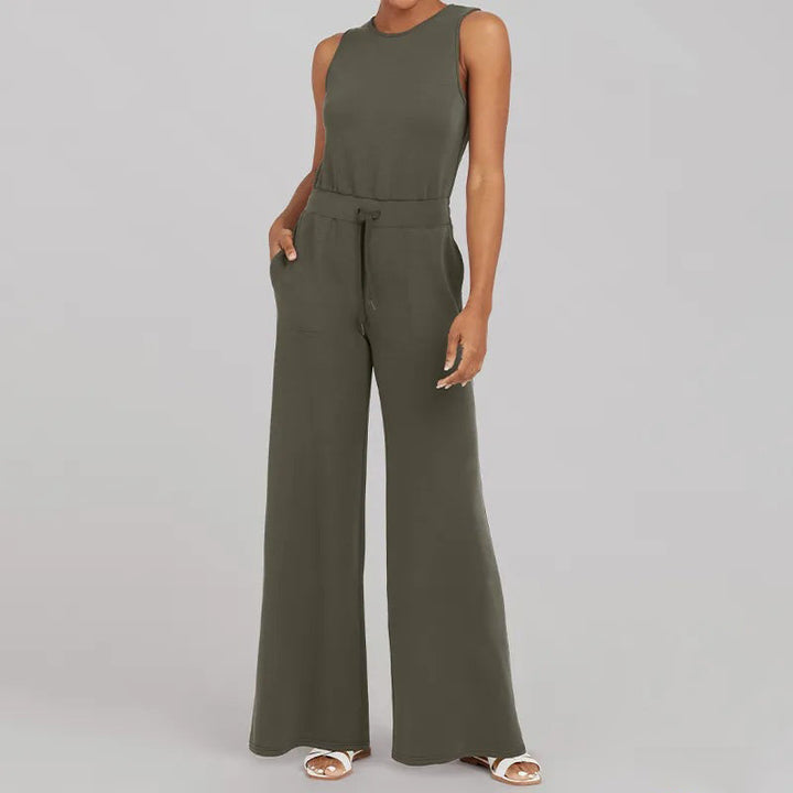 Desiree - Ärmelloser fester Jumpsuit